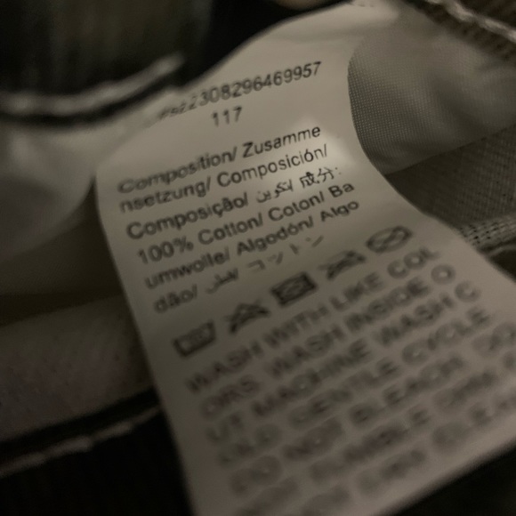 Shein Curve Denim Skirt Front Slit Cargo Pocket Camo Faded Style Waist 22” - Picture 4 of 5